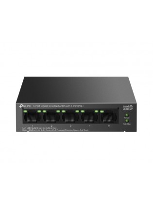 სვიჩი: TP-Link LS105GP 5-Port Gigabit Desktop Switch with 4-Port PoE+