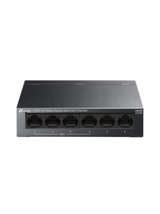სვიჩი: TP-Link LS106P 6-Port 10/100Mbps Desktop Switch with 4-Port PoE+