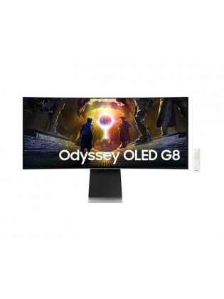 მონიტორი: Samsung Odyssey G8 34" UWQHD 175Hz 0.03ms 2xHDMI DP USB - LS34DG852SIXCI