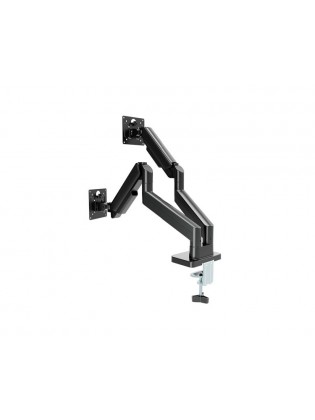 მონიტორის საკიდი: Gembird MA-DA2-06 Desk mounted adjustable double monitor arm 17"-32" black