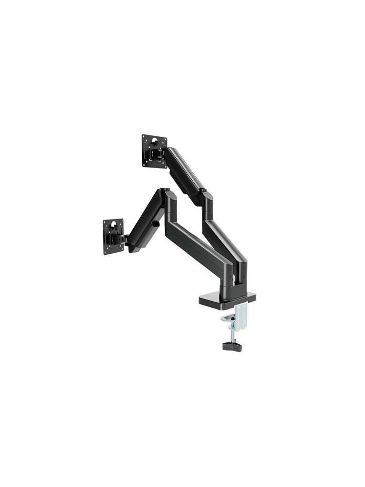 მონიტორის საკიდი: Gembird MA-DA2-06 Desk mounted adjustable double monitor arm 17"-32" black