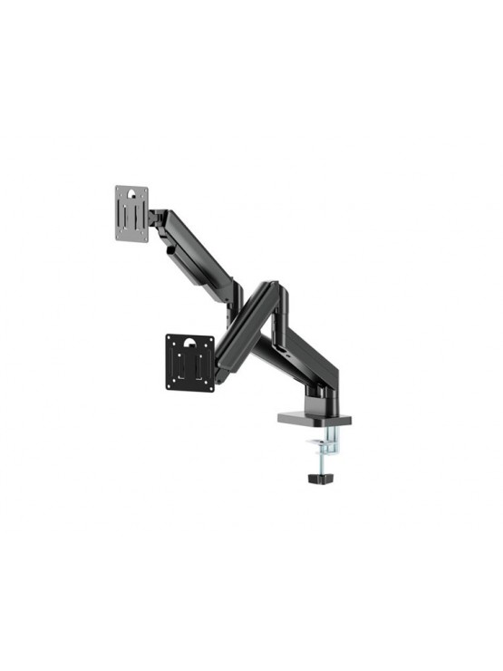 მონიტორის საკიდი: Gembird MA-DA2-06 Desk mounted adjustable double monitor arm 17"-32" black