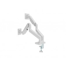 მონიტორის საკიდი: Gembird MA-DA2-06-W Desk mounted adjustable double monitor arm 17"-32" White