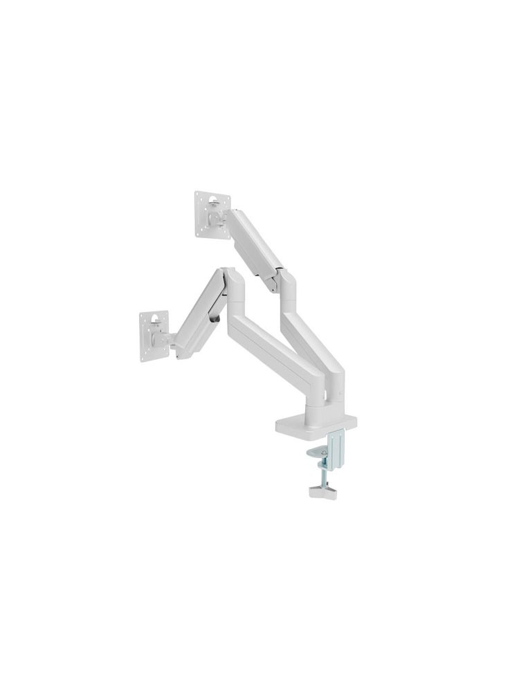 მონიტორის საკიდი: Gembird MA-DA2-06-W Desk mounted adjustable double monitor arm 17"-32" White