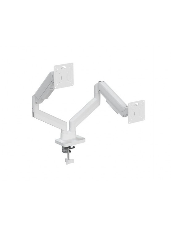 მონიტორის საკიდი: Gembird MA-DA2-06-W Desk mounted adjustable double monitor arm 17"-32" White