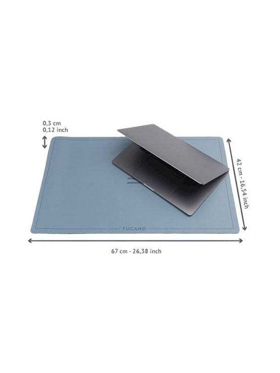 მაუს პადი: Tucano MA-DP-Z NEOPREN Mouse Pad XL Light Blue