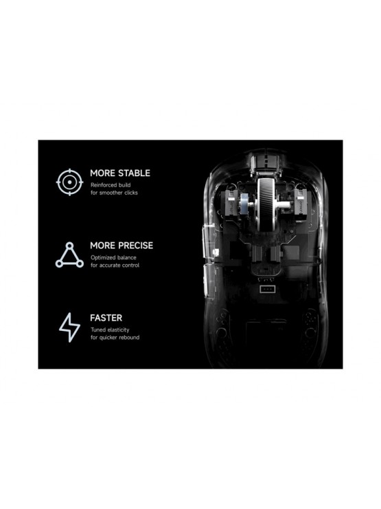 მაუსი: Mchose A5 V3 Ultralight 8K Wireless Gaming Mouse Black - MC-A5V3-4