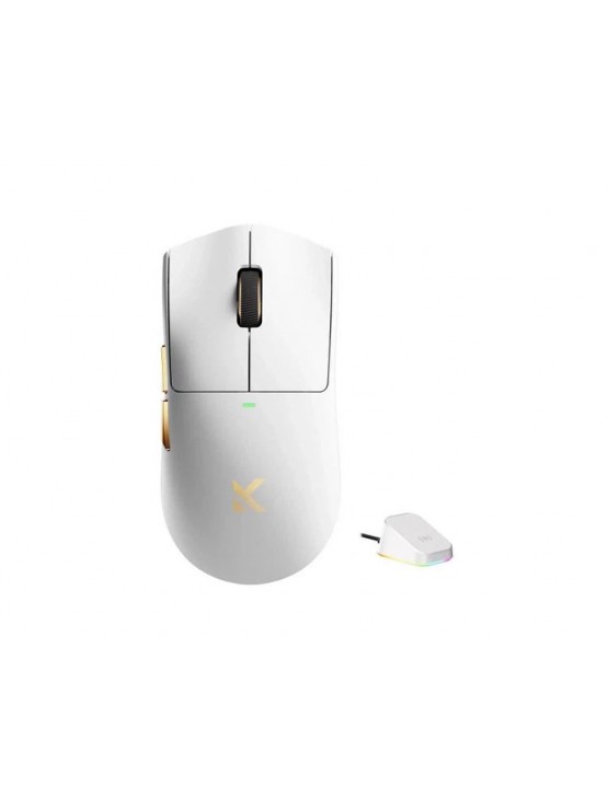 მაუსი: Mchose K7 Ultra 8K Lightweight Wireless Gaming Mouse White Gold - MC-K7-11