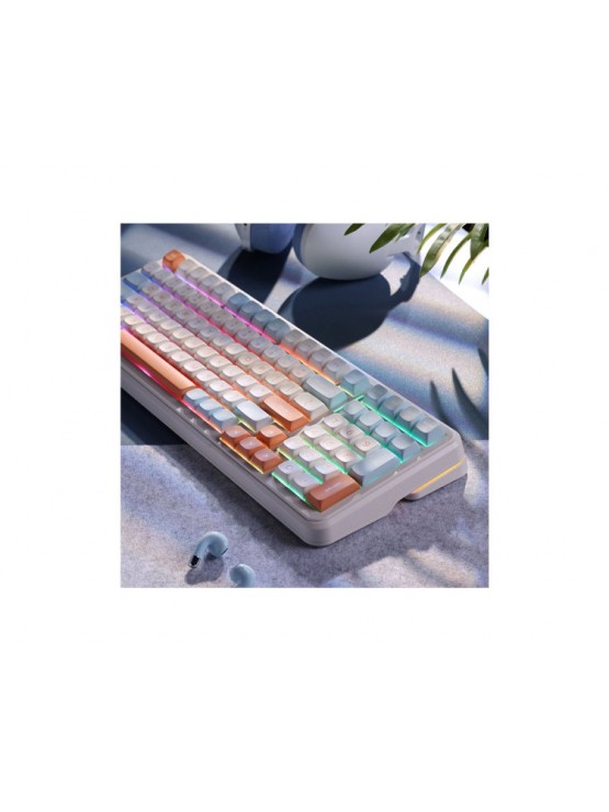 კლავიატურა: Mchose K99 V2 Wireless Gaming Mechanical Keyboard Horizon Orange - MC-K99V2-3