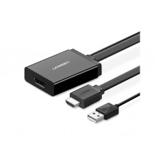 ადაპტერი: UGREEN MM107 HDMI to DP Converter 0.5m Black - 40238