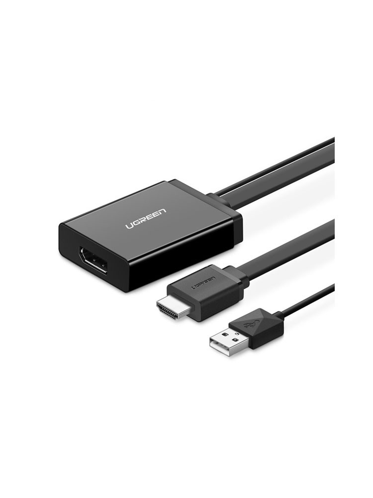 ადაპტერი: UGREEN MM107 HDMI to DP Converter 0.5m Black - 40238