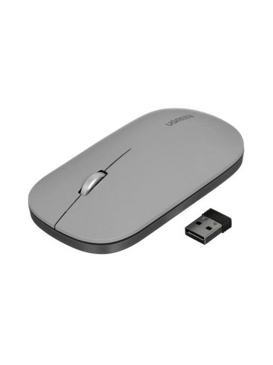 მაუსი: UGREEN MU001 90373 Wireless 2.4G Slim Silent Mouse Light Gray