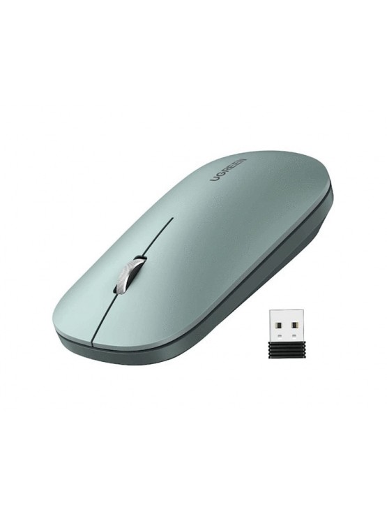 მაუსი: UGREEN MU001 90374 Wireless 2.4G Slim Silent Mouse Green