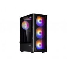 ქეისი: Zalman N4 Rev.1 3x140mm ATX Mid-Tower Computer Case Black - N4REV.1