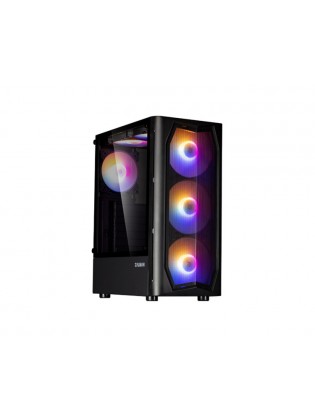 ქეისი: Zalman N4 Rev.1 3x140mm ATX Mid-Tower Computer Case Black - N4REV.1