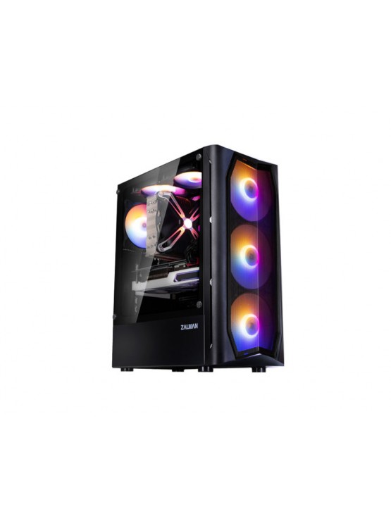 ქეისი: Zalman N4 Rev.1 3x140mm ATX Mid-Tower Computer Case Black - N4REV.1