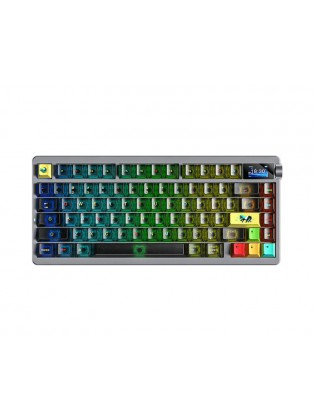 კლავიატურა: AULA NOVA75 Mechanical Keyboard Black translucent keycaps (Dream Sakura Switch)