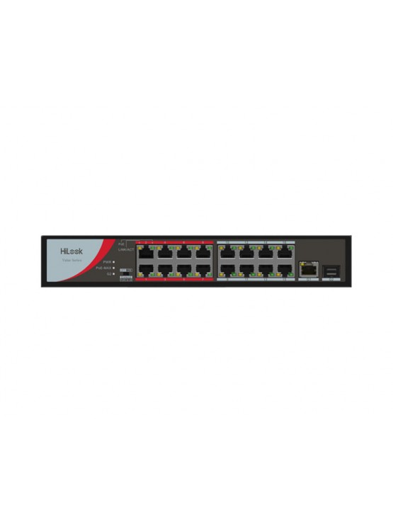 სვიჩი: HiLook NS-0318P-130(B) 16-Port PoE Unmanaged Switch