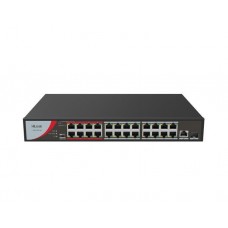 სვიჩი: Hikvision HiLook NS-0326P-230(B) 24 Port Fast Ethernet Unmanaged POE Switch