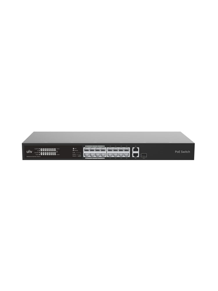სვიჩი: Uniview NSW2020-16T1GT1GC-LPOE-IN 18-Port PoE Unmanaged Switch