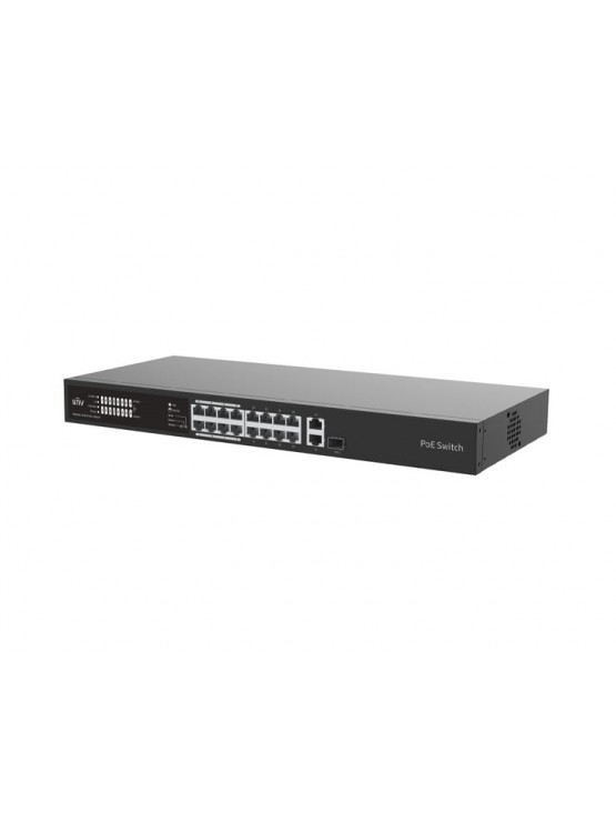 სვიჩი: Uniview NSW2020-16T1GT1GC-LPOE-IN 18-Port PoE Unmanaged Switch