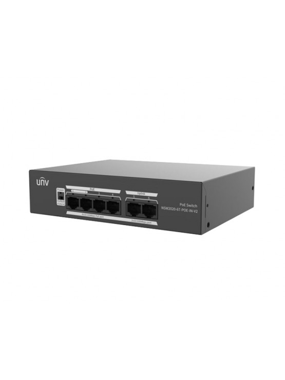 სვიჩი: Uniview NSW2020-6T-POE-IN-V2 6-Port PoE Unmanaged Switch
