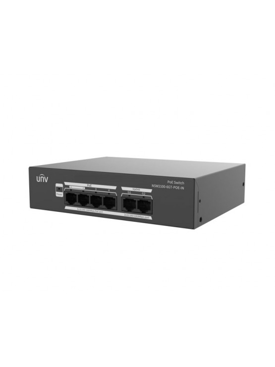 სვიჩი: Uniview NSW2100-6GT-POE-IN 6-Port PoE Managed Switch