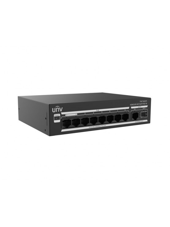 სვიჩი: Uniview NSW2100-9GT1GP-POE-IN 8-Port PoE Managed Switch