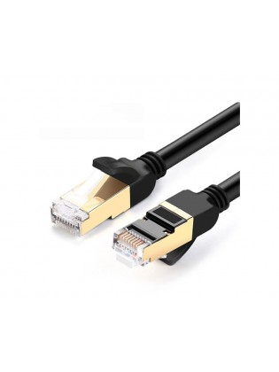ქსელის კაბელი: UGREEN NW107 Cat7 Patch Cord STP Ethernet Lan Cable 2m Black - 11269