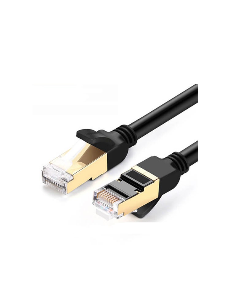 კაბელი: UGREEN NW107 Cat7 F/FTP Ethernet Patch Cord Lan Cable 15m Black - 11274