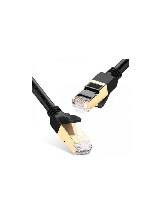 კაბელი: UGREEN NW107 Cat7 F/FTP Ethernet Patch Cord Lan Cable 15m Black - 11274