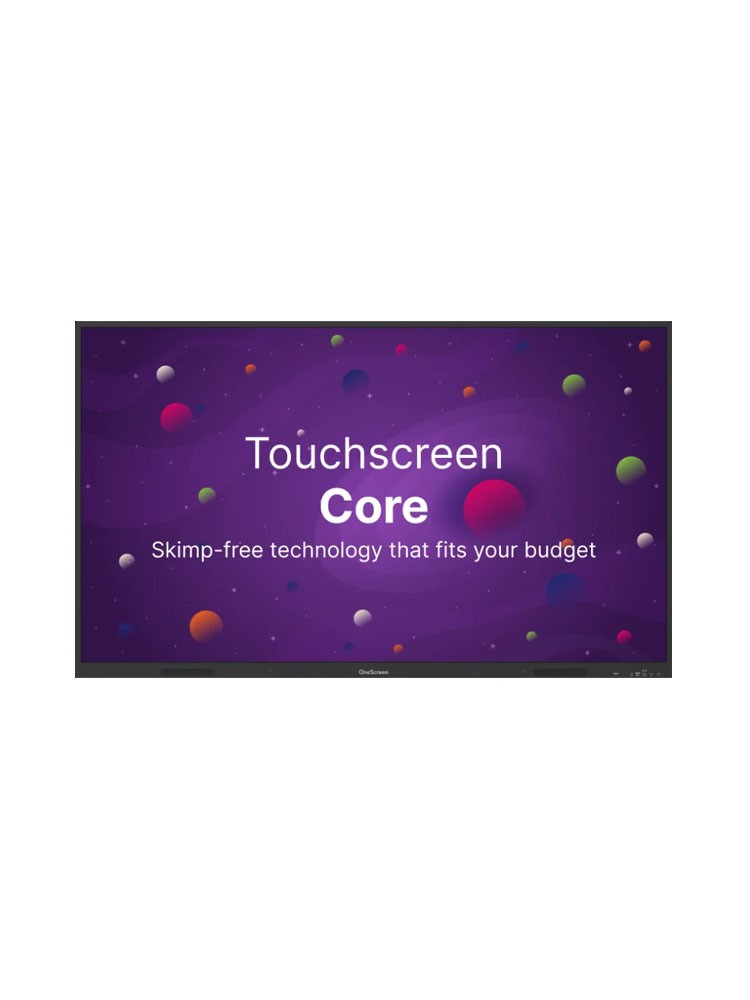 ინტერაქტიული ეკრანი: OneScreen Core 65" Android 14 RAM 8GB 128GB Smart Board Black