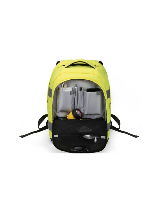 ნოუთბუქის ჩანთა: Dicota 15.6" HI-VIS Backpack Yellow - P20471-17