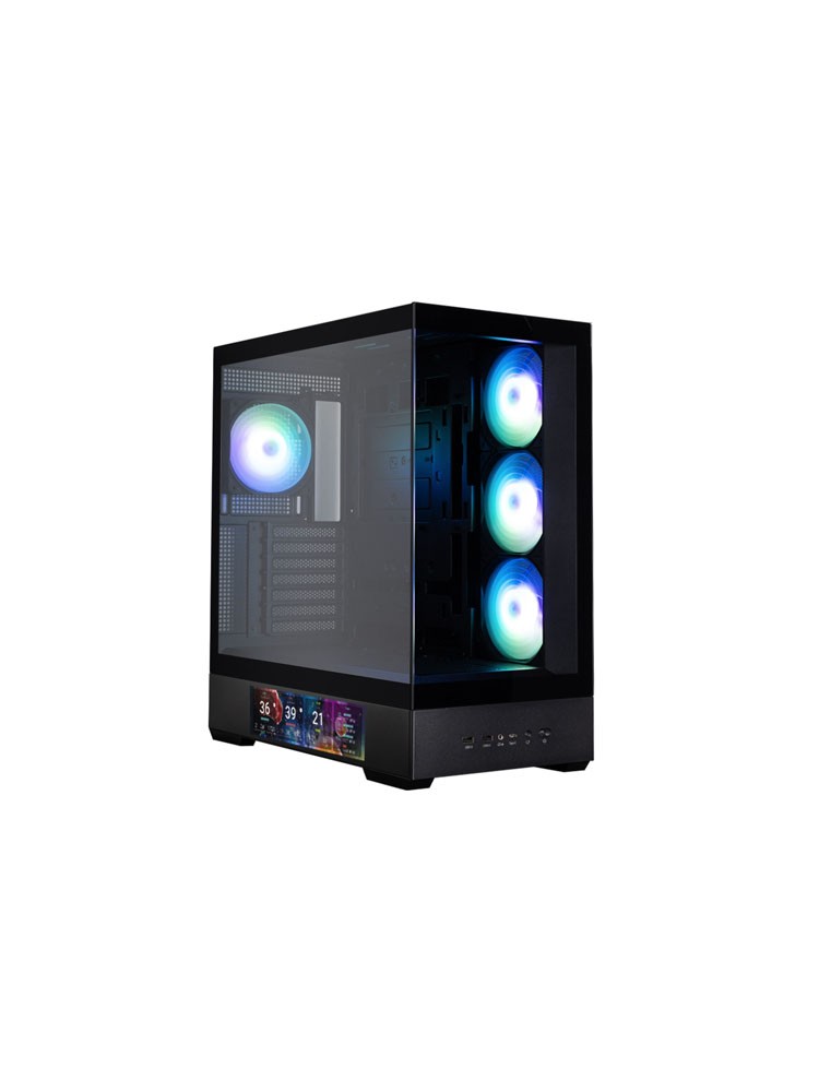 ქეისი: Zalman P40 DS ARGB 3x120mm/1x120mm ATX Mid-Tower Black - P40DSBLACK