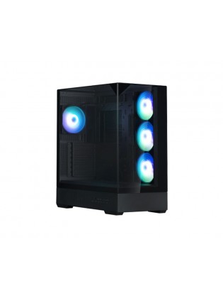 ქეისი: Zalman P40 Prism Plus ARGB 3x120mm/1x120mm ATX Mid Tower Black - P40PRISMPLUSBLACK