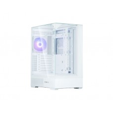 ქეისი: Zalman P40 Prism ARGB 1x120mm ATX Mid Tower White - P40PrismWhite