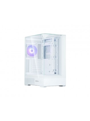 ქეისი: Zalman P40 Prism ARGB 1x120mm ATX Mid Tower White - P40PrismWhite