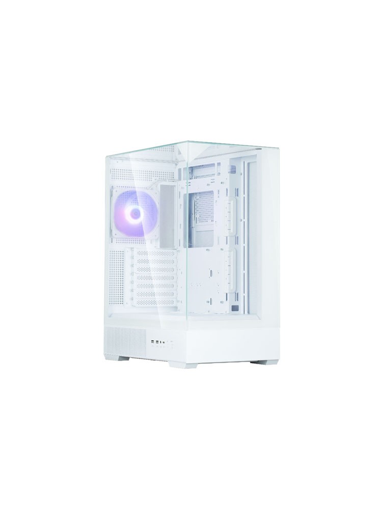 ქეისი: Zalman P40 Prism ARGB 1x120mm ATX Mid Tower White - P40PrismWhite