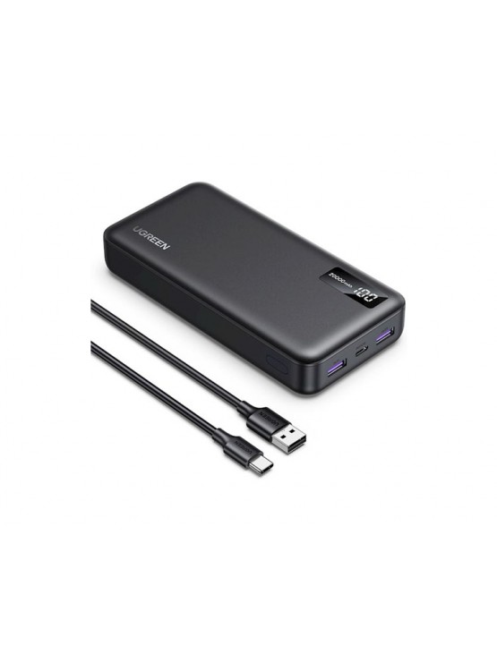 დამტენი: UGREEN PB312 20000mAh USB Type-C USB Two-way Power Bank Black