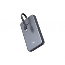 პორტატული დამტენი: UGREEN PB526 75161B 10000mAh 20W Power Bank with Built-in Cable Grey