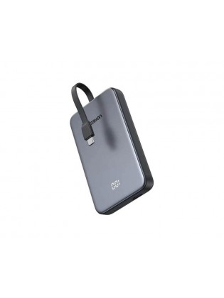 პორტატული დამტენი: UGREEN PB526 75161B 10000mAh 20W Power Bank with Built-in Cable Grey