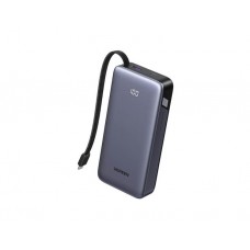 პორტატული დამტენი: UGREEN PB536 55988B 20000mAh Power Bank With Built-in Cable Grey