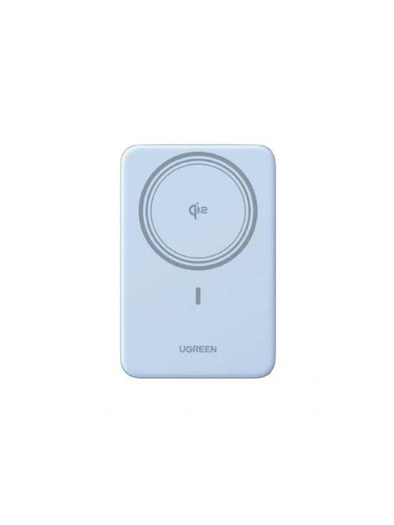 პორტატული დამტენი: UGREEN PB580 65840B 5000mAh Type-C Magnetic Wireless Power Bank Light Blue