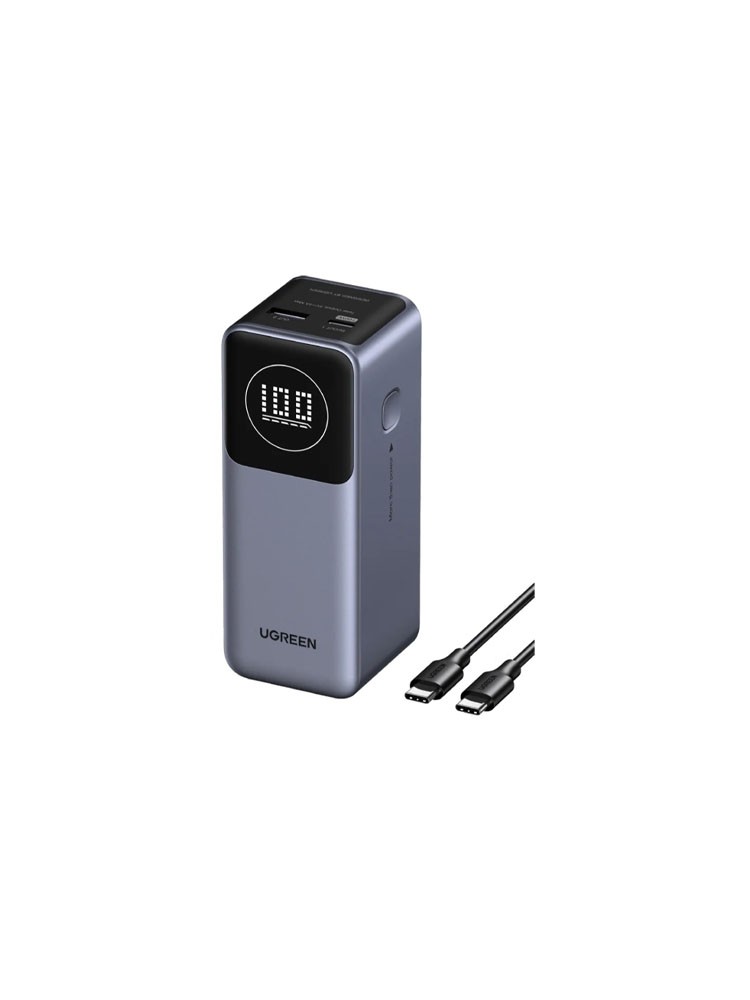 დამტენი: UGREEN PB724 Nexode 12000mAh 100W Power Bank Grey - 35526B