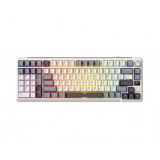 კლავიატურა: Royal Kludge RK L98 RGB Cream Switch Mechanical Keyboard Sandalwood Brown - RK-L98 Tri-modes