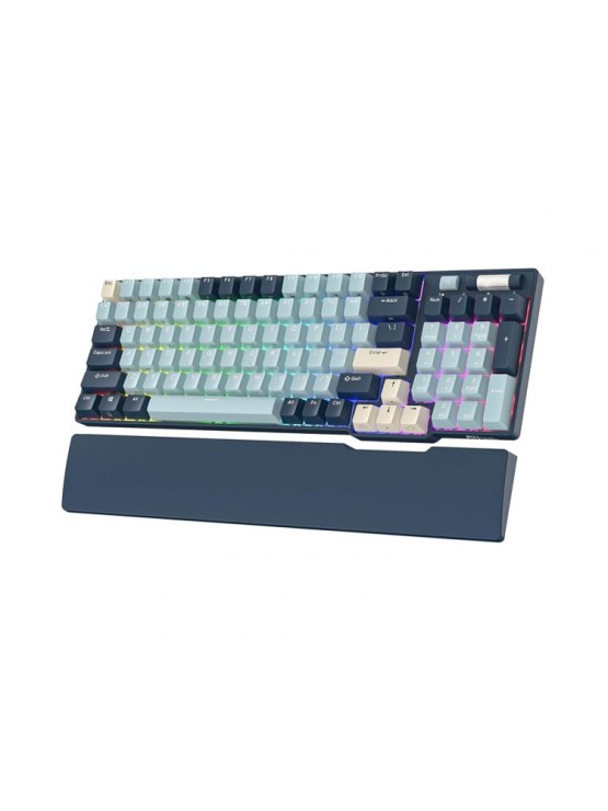 კლავიატურა: Royal Kludge RK96 Red switch Mechanical Keyboard Forest Blue - RK96-FBF-H