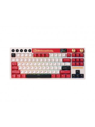 კლავიატურა: Royal Kludge RK M87 RGB Cream Switch Mechanical Keyboard Famicom - RKM87-FM-XH