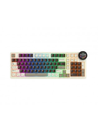 კლავიატურა: Royal Kludge RK N99 RGB Violet Switch Mechanical Keyboard Mocha Grey - RKN99-MG-YXZ