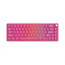 კლავიატურა: Royal Kludge RK R65 RGB Cream Switch Type-C Mechanical Keyboard Berry Red - RKR65-BR-XH