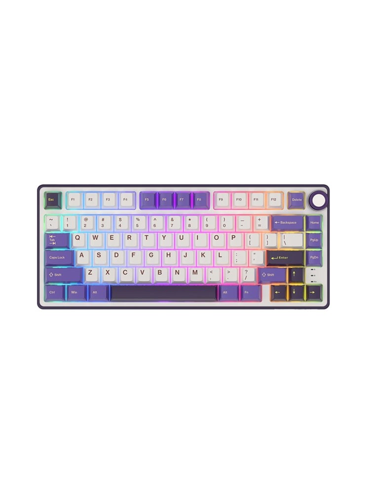 კლავიატურა: Royal Kludge RK R75 RGB K silver switch Type-C Mechanical Keyboard Blackberry - RKR75-BY-KY